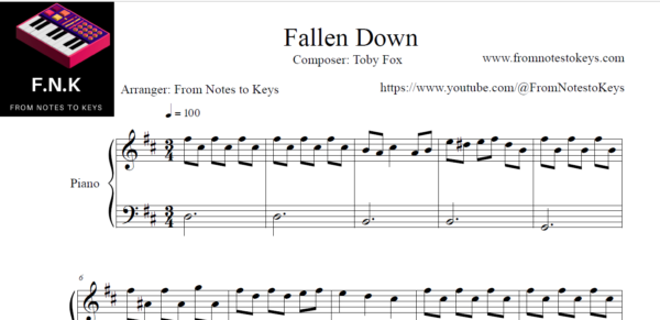 Fallen Down - Intermediate level